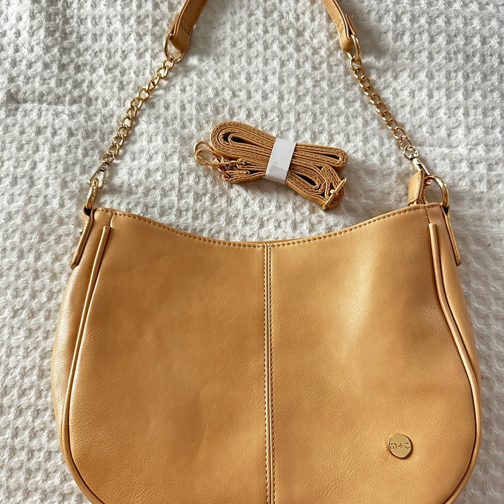 Tan Leather Shoulder Bag